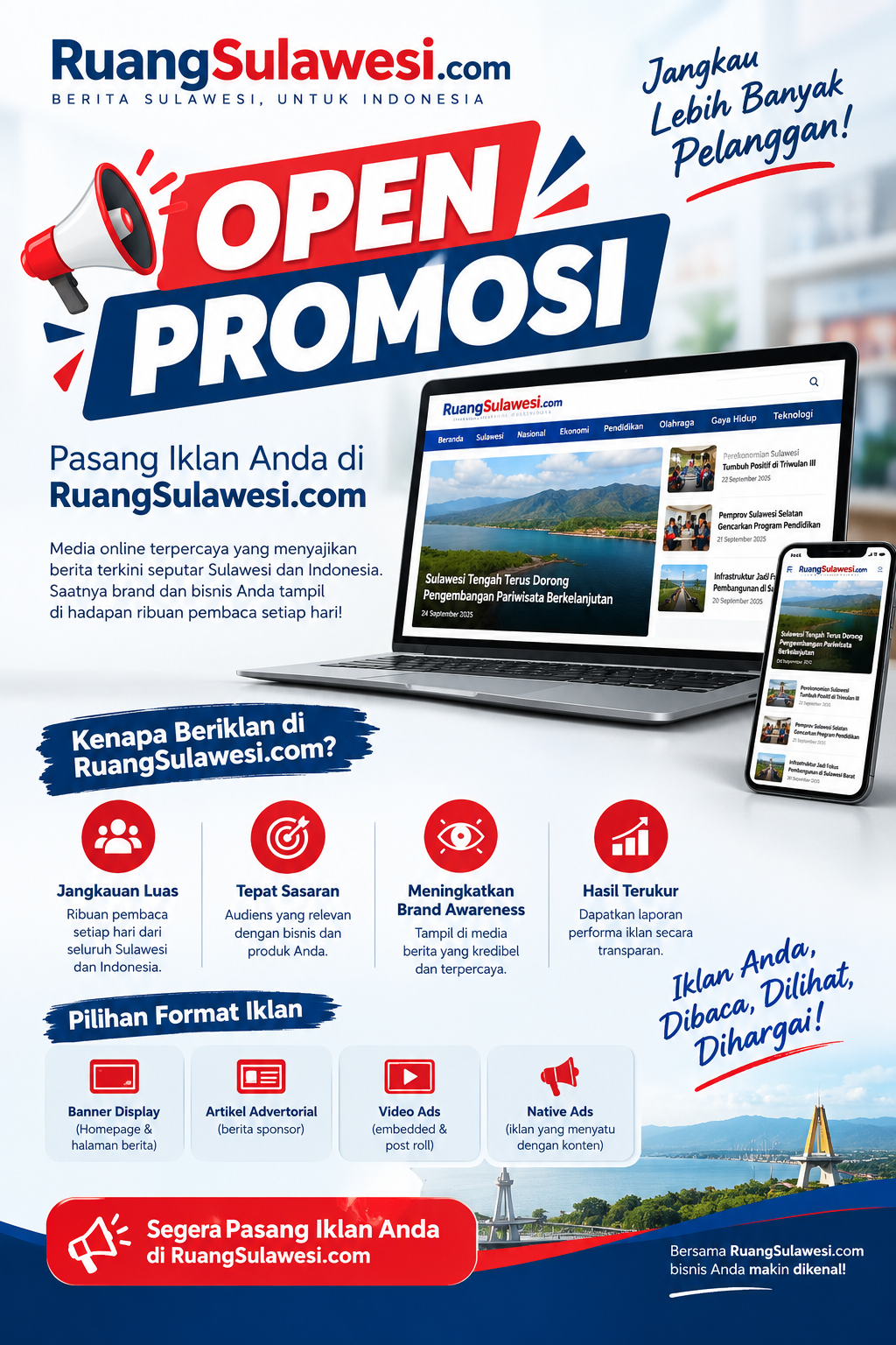 open promosi depan