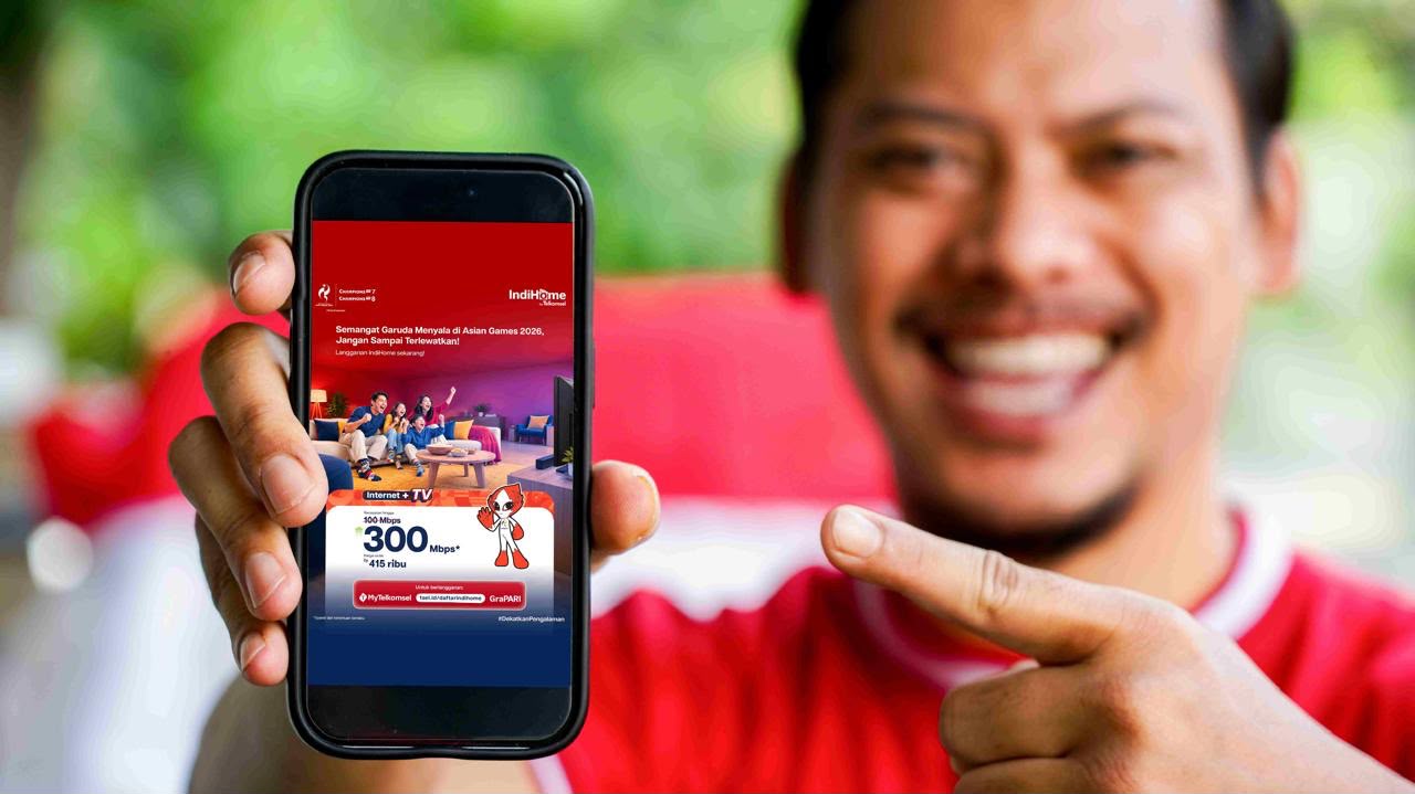 Semangat Indonesia Hadir di Rumah, Asian Games 2026 Tayang di MAXStream TV IndiHome Tanpa Biaya Tambahan