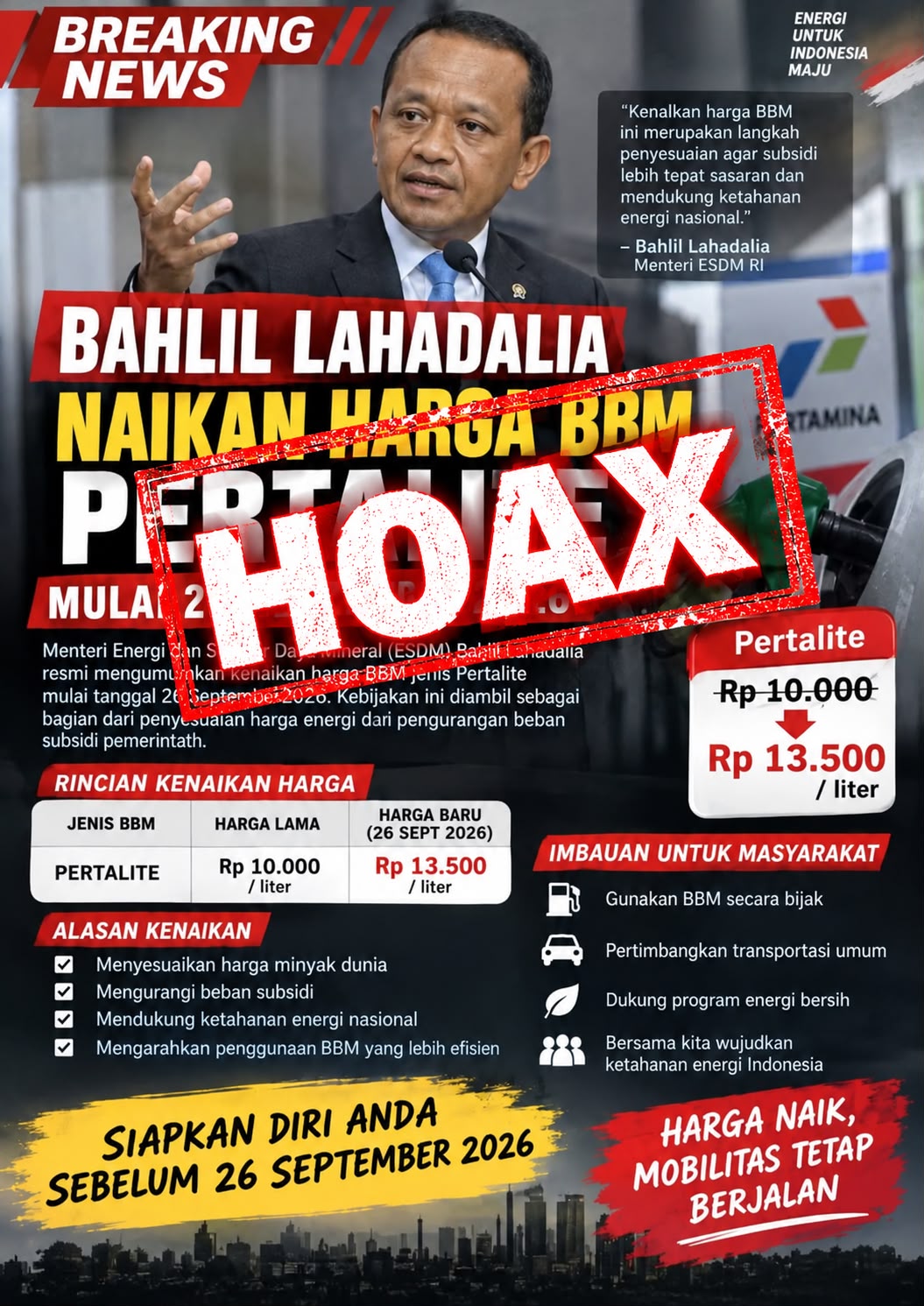 Pertamina Sulawesi Imbau Masyarakat Tidak Terpengaruh Informasi Hoaks Kenaikan Harga Pertalite